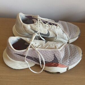 Nike Cream and Black Athletic Sneakers